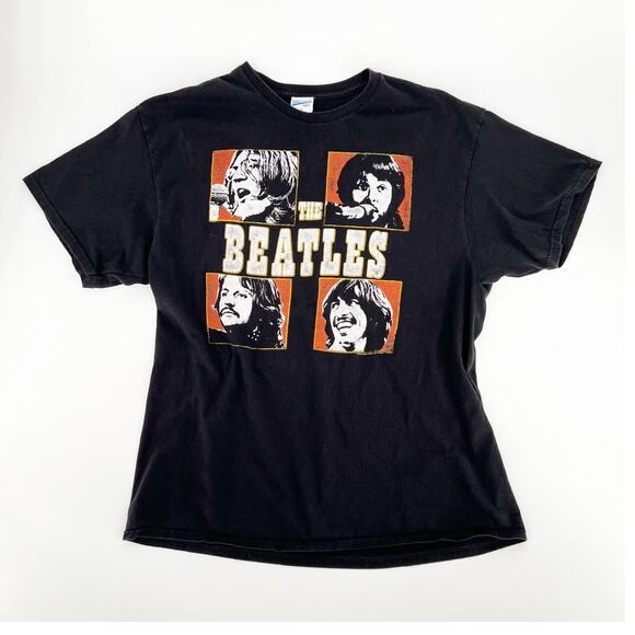 Junk Food The Beatles Graphic Band T-Shirt Size Large - Picture 1 of 7